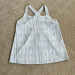 Athleta  Tank Top Women’s XS White Amara Stripe Arrival Style Photo 0