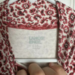 Lands' End Red Floral Mock Neck Long Sleeve Top large tall N20 Photo 1