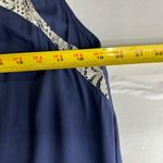 Umgee  lace patchwork navy lightweight knee length dress large casual wedding Photo 6