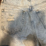 PAC SUN ULTRA HIGH‎ RISE LIGHTWASHED DISTRESSED VINTAGE SHORT 25 RAINBOW POCKET Photo 5