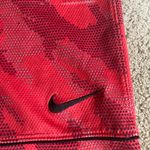 Nike LeBron James Red And Black Camo Athletic Basketball Shorts Photo 3