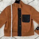 Anthropologie NWT Marled Tan & Black Cropped Button Up Jacket Sz Medium Photo 5