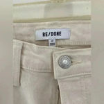 RE/DONE NWT Redone 70s stove pipe jeans Vintage White size 27 Photo 1