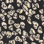 Royal Bones  Dress Juniors Medium Black White Cream Skull Print Gothic Whimsygoth Photo 4