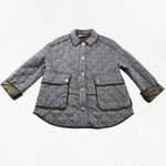 ZARA Olive Plaid Quilted Equestrian Riding Jacket with Snap Pockets Size Small Photo 1