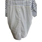 Madewell  Courier Button-Back Shirt in Stripe Mix XS Photo 9