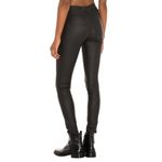 Dr. Denim Lexy Skinny Jeans in Black Metal Small Womens Vegan Pleather Photo 1