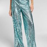 Jeannie Mai X INC Women's High Waist Sheer Sequined Pants Evening Pants 6 Photo 0