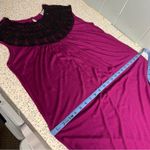 Miguelina Chantal Lace Collar Keyhole Back Midi Cocktail Dress Fushia Size L Pink Size L Photo 10