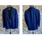 VTG Dumas Blazer Medium Navy 100% Wool One Button Jacket USA Business C… Size undefined Photo 1