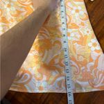 Hollister  Women's Lined orange boho 70s Ultra High Rise Floral Mini Skirt small Photo 13