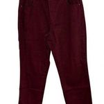 Jessica London BURGUNDY EDGY TRENDY JEANS SIZE 16W PETITE Photo 0