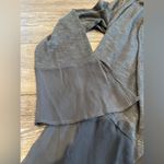 August Silk Grey Flowy Ruffle Cardigan Top Photo 2