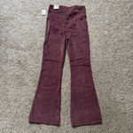 We The Free  Jayde Cord Flare Jeans NWT Size 28 Chocolate Truffle Free People Photo 4