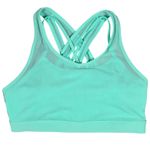 Fabletics Aqua Mint Green Strappy Back High Impact Sports Bra Tank Top Women's L Photo 0
