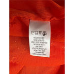 Roaman's Orange Beaded Crinkle Tunic Blouse Plus Size 1X(22/24 Sheer Cover Photo 8