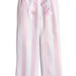 Madewell Pink Stripe Paper Bag Pants Photo 1