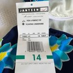 Jantzen New NWT  Vintage Navy Floral One Piece Bathing Suit, Size 14 Photo 1