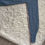 Madewell Sweater Alpaca-Blend Deep V-Neck Long Sleeve Hthr Blue Jeans M Photo 11