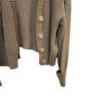 Maurice's  Sage Green Cropped Chunky Knit Button Front Cardigan Sweater Small Photo 2