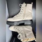 Pretty Little Thing  LACE-UP ANKLE CHUNKY BOOTS SIZE 8 BEIGE Photo 3