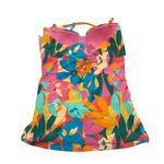 Anne cole  Floral Print Tankini Swim Top Removable Strap Pink Multicolor XS Photo 3