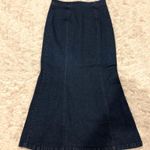 Talbots Dark Wash Denim Maxi Skirt Photo 0