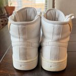 Nike Court Royale Triple White Leather High-Top Sneakers Size 8.5 Photo 3