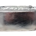 Nicole Miller Silver Sequin Crossbody Bag Chain Strap Convertible Clutch NWT Photo 1