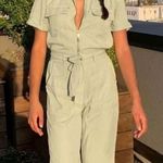 BDG Zip Front Jumpsuit in Mint Green Photo 4