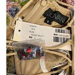 Jovani  NEW Size 0 Nude Multi Beaded Style 25855 Sleeveless Mini Cocktail Dress Photo 9
