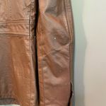 VERO MODA  Button Leather‎ Jacket Brown Medium Photo 11
