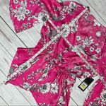Nine West Magenta Floral-Print Top Size M Photo 10