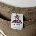 Urban Outfitters These Colors Don't Run T Shirt Brown 2XL XXL USA Eagle Flag Graphic Tee Solid Photo 3