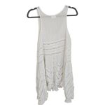 Free People Voile and Lace Trapeze Slip Polka Dot Dress Womens Size XS White Photo 3