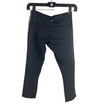 Lululemon Size 6 Wunder Under Crop II Full On Luon Golden Goddess Cashew Black Photo 2