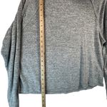 Abercrombie & Fitch Mock Neck Pullover Heather Gray Long Sleeve Top L Photo 6