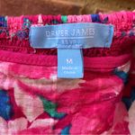 Draper James  Pink and Blue Floral MIDI Dress size Medium Photo 2