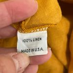 Bryn Walker  Nada Tunic Goldfinch Lagenlook Linen Mustard Yellow Plus Size 3X Art Photo 6