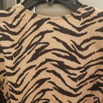 Reformation 💕💕 Maurita Dress ~ Raja Tiger Print Brown Black Animal Print Size 0 Photo 13