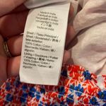 J.Crew red floral smocked waist lace tiered skirt size large Red Photo 6