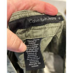 Calvin Klein  Shorts‎ Size 6 Olive Khaki Cotton Flat Front Pockets Photo 6