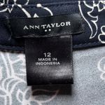 Ann Taylor  Black Cream Paisley Print Romper Sleeveless‎ Collared 12 Photo 8