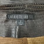 Lafayette 148 New York Brown Croc Embossed Open Front Bolero Shrug Crop Jacket 2 Photo 6