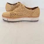 Chelsea and Violet  Pennytwo Raffia Platform Laceup Sneaker Sz 9 Street Casual Boho Photo 2