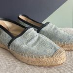 Isabel Marant Canaee chambray/denim espadrilles w/ black leather trim sz 37/6.5 Photo 0