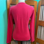 525 America  Fuchsia V-Neck Sweater Photo 6