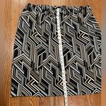 Ashley Stewart  Black and Tan Patterned Top Photo 1