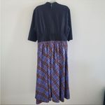 Eshakti  Chelsea style plaid purple black dress xl Photo 6