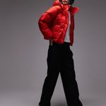 Levi's Levi’s Western Shortie Puffer Coat – Red – Size S – NWT  Lightweight & Warm Photo 9